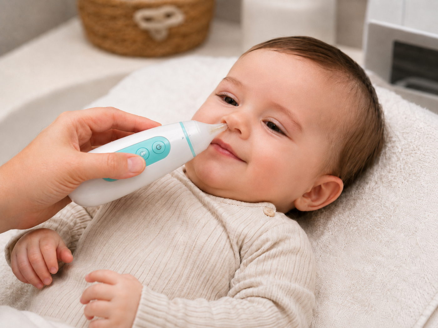 Tiny Cuddles nasal aspirator — gentle, silent, effective